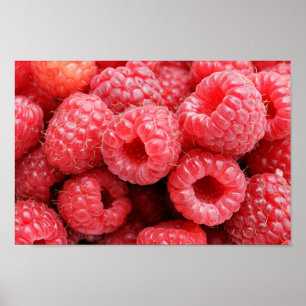 Póster Deliciosas frambuesas