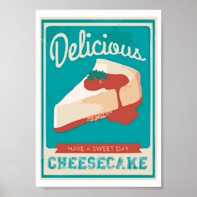 Póster Delicioso Cheesecake (Frente)