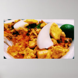 Póster Delicioso Palabok Dish Pinoy Food