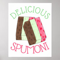Delicioso Spumoni Italiano Gelato Helado Crema Spu