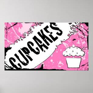 Póster deliciosos quequitos de migajas