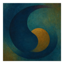 Póster Deliver Calm: Seeds of Stillness Indigo & Ochre