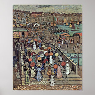 Póster Della Paglia de Mauricio el Brasil Prendergast -