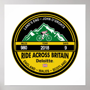 Póster Deloitte RIDE ACROSS BRITAIN 2018