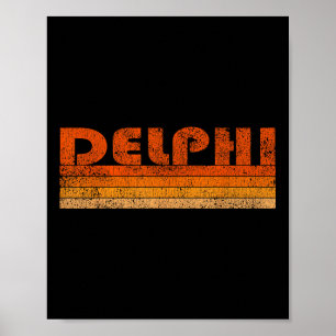 Póster Delphi Grecia Vintage Retro
