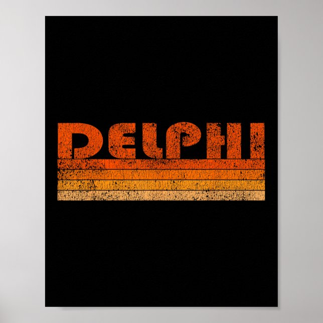 Póster Delphi Grecia Vintage Retro (Frente)