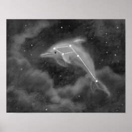 Póster Delphinus Constellation Dolphin Poster