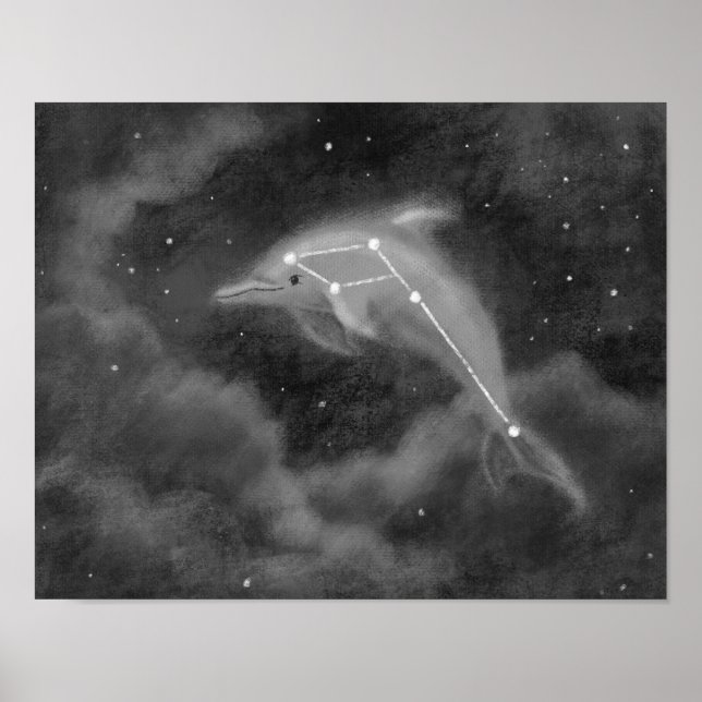 Póster Delphinus Constellation Dolphin Poster (Frente)