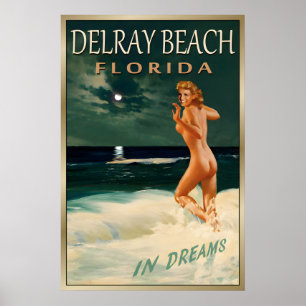 Póster DELRAY BEACH Florida-Nueva Original Marilyn Monroe