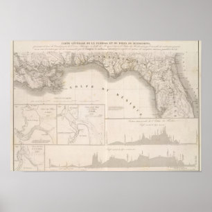 Póster Delta del canal de Mississippi
