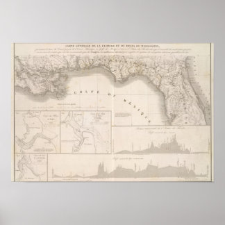 Póster delta del canal de Mississippi