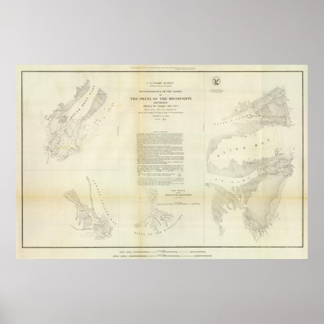 Póster Delta del Misisipi (Frente)