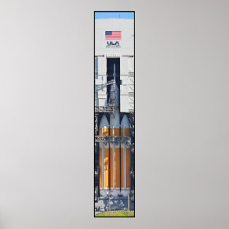 Póster Delta IV fuerte con Orión