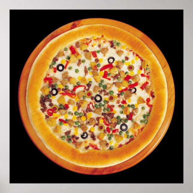 Póster Deluxe Pizza (Frente)