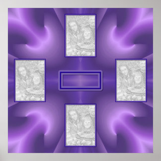 Póster Deluz púrpura real 2