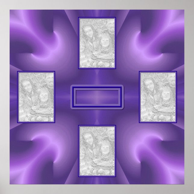 Póster Deluz púrpura real 2 (Frente)