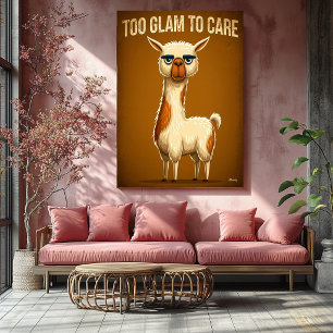 Póster Demasiado Glam para Importar – Personaje de Dibujo