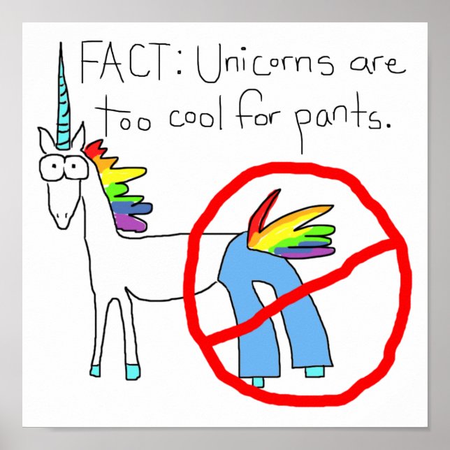 Póster Demasiado Guay para los pantalones (Frente)