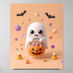 Póster Demasiado lindo para hablar: Poster fantasma adora
