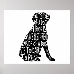 Póster Demasiado oscuro para leer