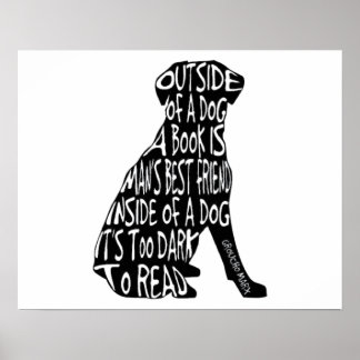 Póster Demasiado oscuro para leer