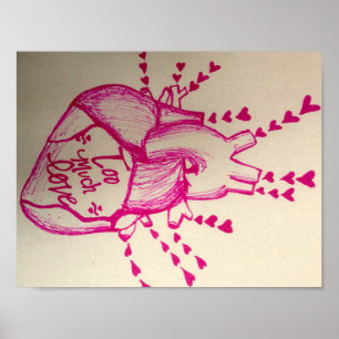 Póster Demasiado Poster de amor