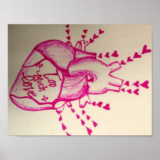 Póster Demasiado Poster de amor