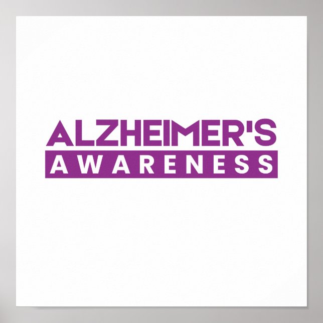 Póster Demencia de conciencia de Alzheimer (Frente)