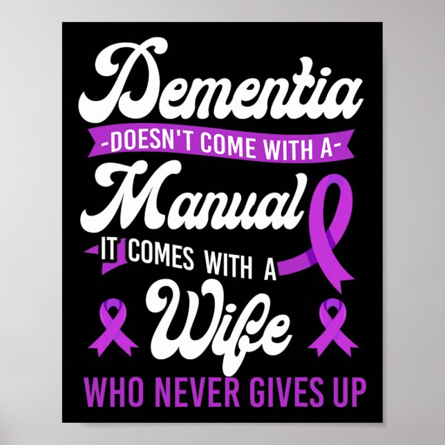 Póster Dementia de Heimerheimer apoya a esposa Dem (Frente)