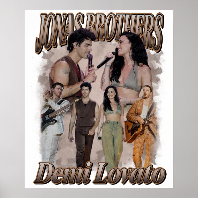 Póster Demi Lovato Jonas Brother (Frente)