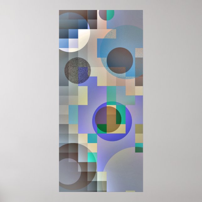 Póster DEMO Poster abstracto ( variación de color ) (Frente)