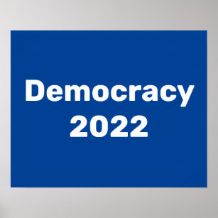 Póster Democracia 2022 Elecciones de mitad de período