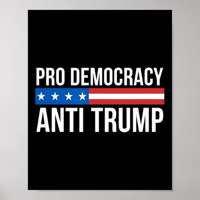 Póster Democracia - Anti Trump -  (Frente)