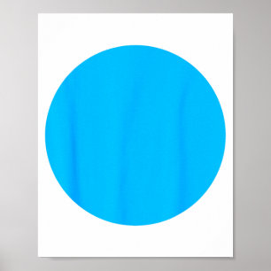 Póster Demócrata de punto azul Azul para Nebraska Mapa de