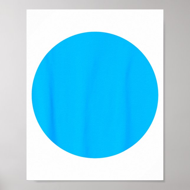 Póster Demócrata de punto azul Azul para Nebraska Mapa de (Frente)