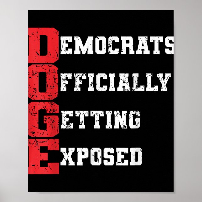 Póster Demócratas de Doge Expuestos Oficialmente _2 (Frente)