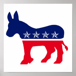 Póster Democratic Donkey