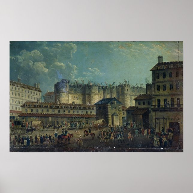 Póster Demolición de la Bastilla en 1789 (Frente)