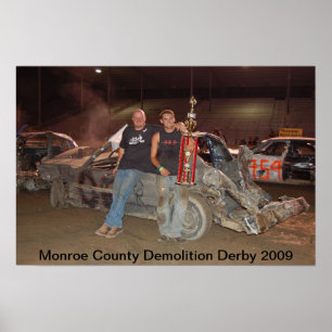 Póster Demolición del condado de Monroe en Derby 2009
