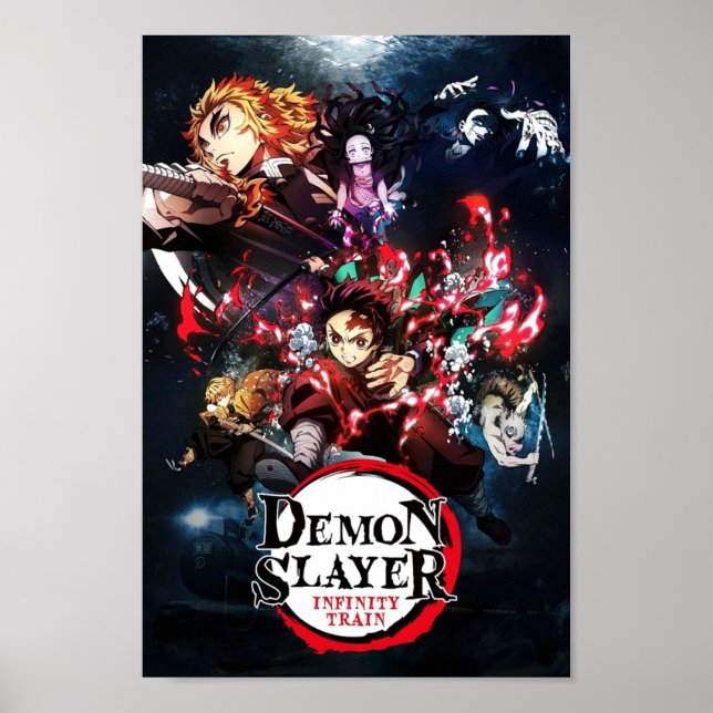 Póster Demon Slayer Kimetsu no Yaiba La película Mugen Tr (Frente)