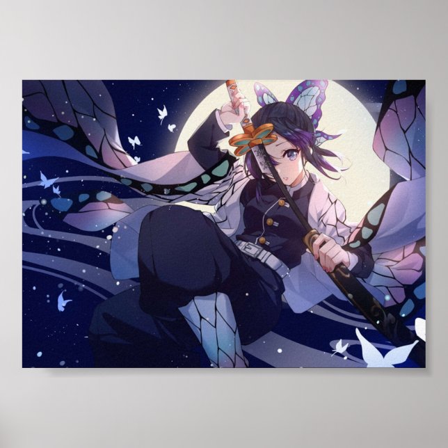 Póster Demon Slayer Kimetsu No Yaiba Shinobu (Frente)