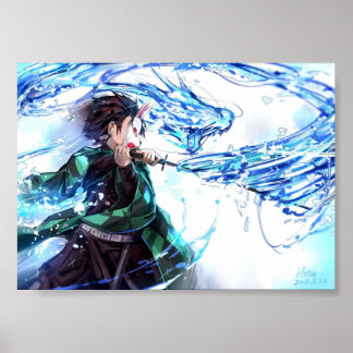 Póster Demon Slayer Kimetsu No Yaiba Tanjiro