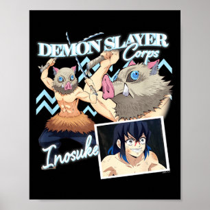 Póster Demon slayer_ kimetsu yaiba máscara de jabalí de I