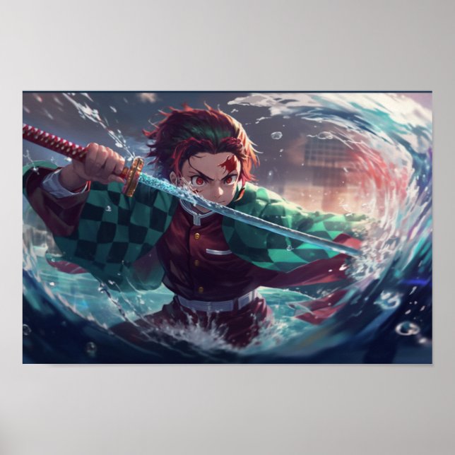 Póster Demon Slayer Tanjiro Poster (Frente)