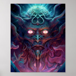 Póster Demon Surreal Dark Fantasy Art