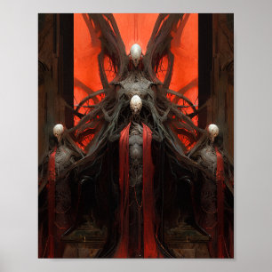 Póster Demonio Criaturas sombrías fantasías horror