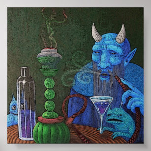 Póster Demonio de la cachimba
