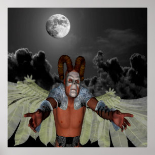 Póster Demonio nocturno