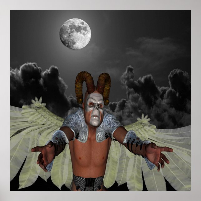 Póster Demonio nocturno (Frente)