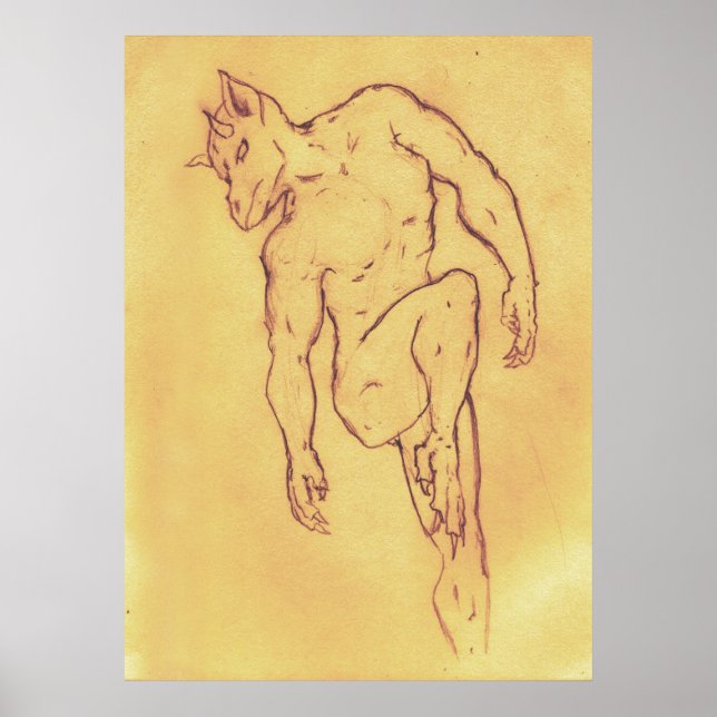 Póster Demonio volador (Frente)
